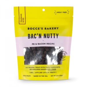Bocce's Bakery Every Day Bac'n Nutty Training Bites Dog Treats